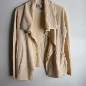 Michael Stars Cashmere Blend Open Front Draped Waterfall Cardigan